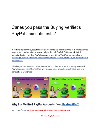 Canes you pass the Buying Verifieds PayPal accounts tests_☪☪☪✝✝㊗㊗㊗