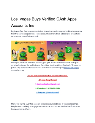 Los  vegas Buys Verified CAsh Apps Accounts Ins ny paypal chime sale