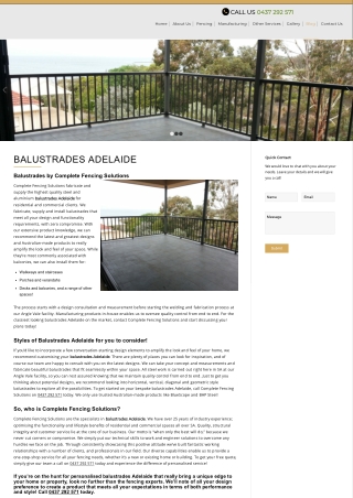 Balustrades Adelaide