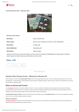 Abortion clinic toronto