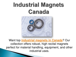 Industrial Magnets Canada