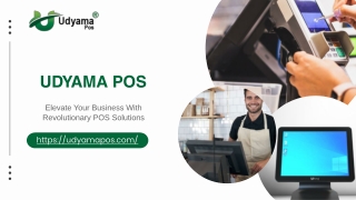 Touch POS Billing Machine – Udyama POS