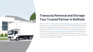 Affordable & Reliable Removalist in Bellfield Services