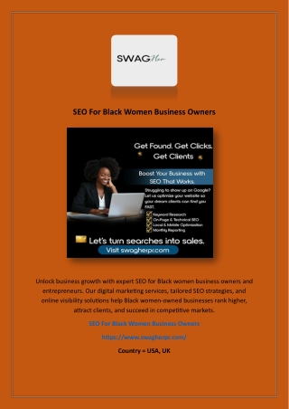 SEO For Black Women Business Owners