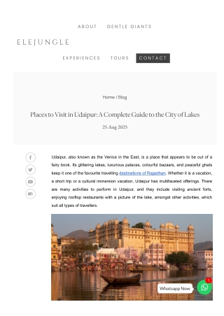 Places to Visit in Udaipur