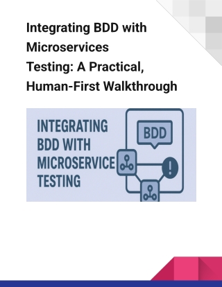 Streamlining Microservices Testing with BDD Integration