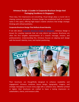 Corporate Brochure Design That Reflects Brand Identity.