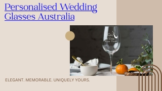 Personalised Wedding Glasses Australia