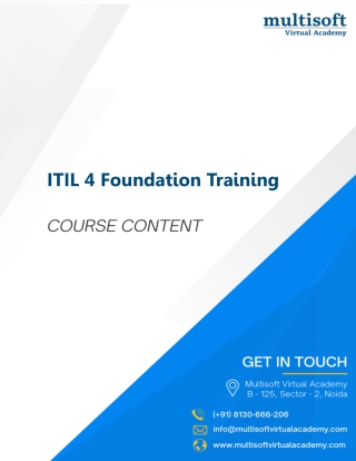 ITIL® 4 Foundation Training | Boost Your IT Service Management Skills