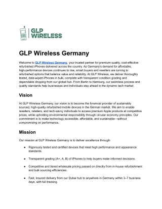 Certified Used iPhones in Germany – Graded Devices for Resellers & Retailers