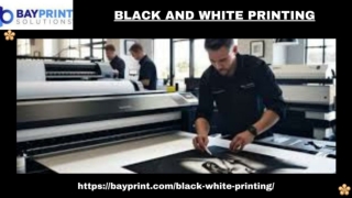Bay Print Solutions Is Known To Offer Quality Black And White Printing Solutions