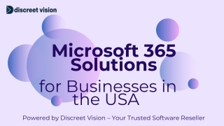Microsoft 365 Solutions for Businesses in the USA