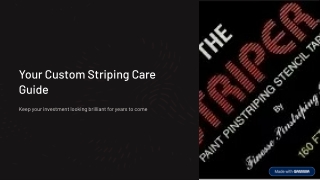 Custom Auto Pinstriping Near Me