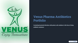 Venus-Pharma-Antibiotics-Portfolio