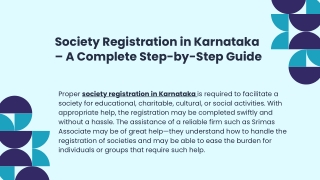 Society Registration in Karnataka – A Complete Step-by-Step Guide