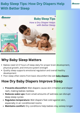 Baby Sleep Tips: How Dry Diapers Help With Better Sleep