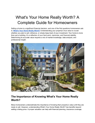 What's Your Home Really Worth (3)