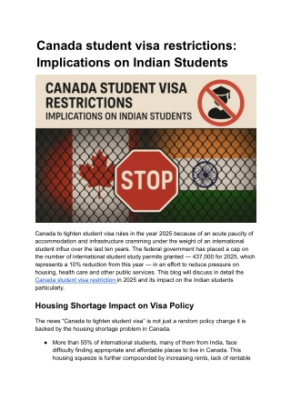 Canada student visa restrictions_