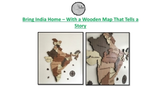 Bring India Home – With a Wooden Map That Tells a Story