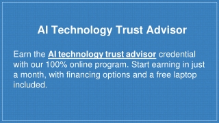 AI Technology Trust Advisor