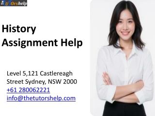 University History Assignment Help