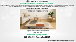 High-quality contemporary modern rugs near me