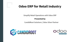 Odoo ERP for Retail Industry by CandidRoot