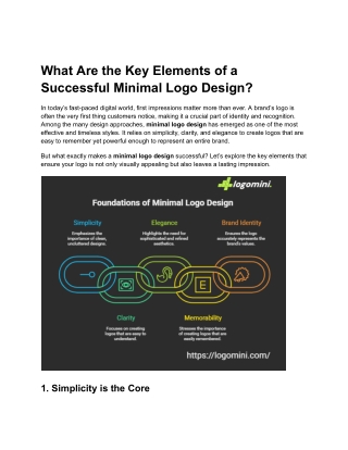 What Are the Key Elements of a Successful Minimal Logo Design