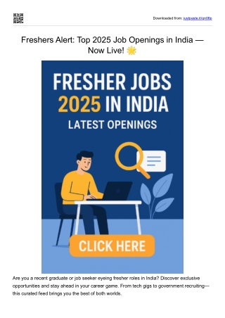 Fresher Jobs 2025 India – Latest Career Opportunities at Digital Solution Tech