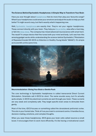 The Science Behind Sychedelic Headphones A Simple Way to Transform Your Brain