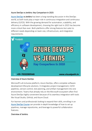 Microsoft Azure DevOps Training - Azure DevOps Course