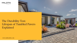 The Durability Test Lifespan of Tumbled Pavers Explained