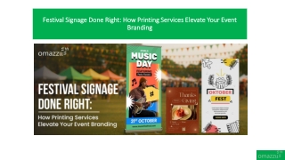 Festival Signage Done Right: How Printing Services Elevate Your Event Branding