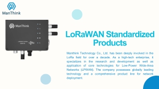 Reliable LoRaWAN Network Server Solutions | Manthink Technology