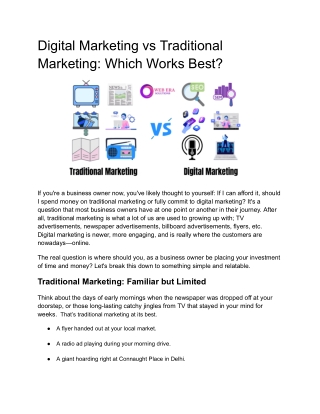 Digital Marketing vs Traditional Marketing_ Which Works Best