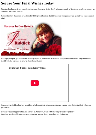 Planning an Environmentally Conscious Funeral