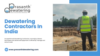 Pasanth Dewatering | Expert Dewatering Companies Near Me