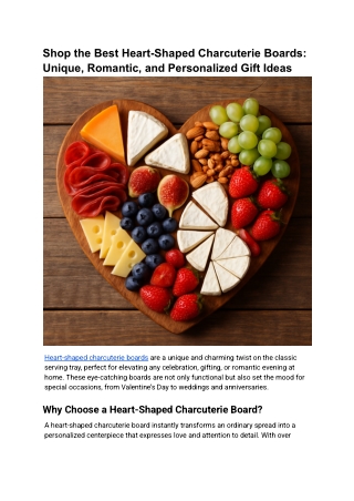 Shop the Best Heart-Shaped Charcuterie Boards_ Unique, Romantic, and Personalized Gift Ideas