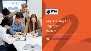 Why Training For Employees Matters