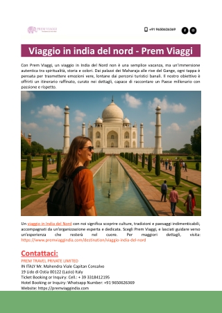 Viaggio in india del nord - Prem Viaggi