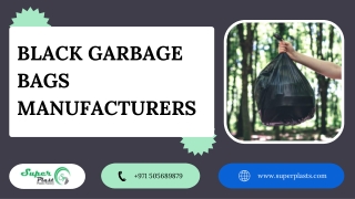 black garbage bags manufacturers