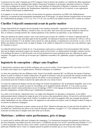 PLV magasin : techniques pour réduire les coûts de production