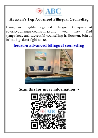 Houston’s Top Advanced Bilingual Counseling