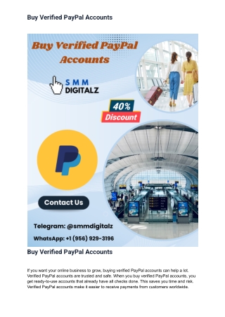 Top 8 Website To Buy Verified PayPal Accounts - 100% verified And Safe