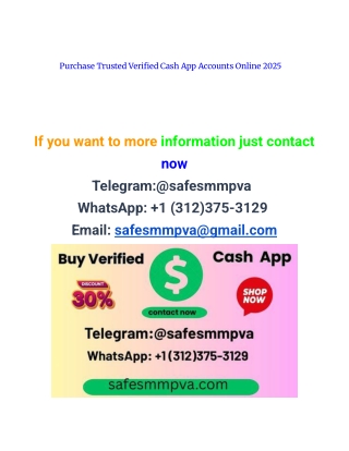 Purchase Trusted Verified Cash App Accounts Online 2025