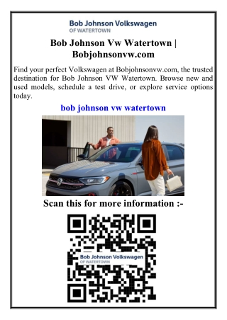 Bob Johnson Vw Watertown  Bobjohnsonvw.com