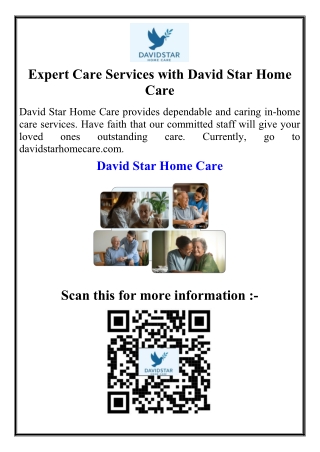 Expert Care Services with David Star Home Care
