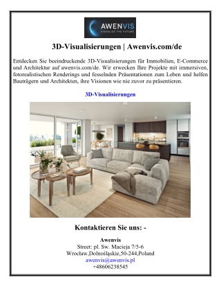 3D-Visualisierungen  Awenvis.comde