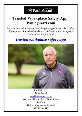 Trusted Workplace Safety App | Panicguard.com