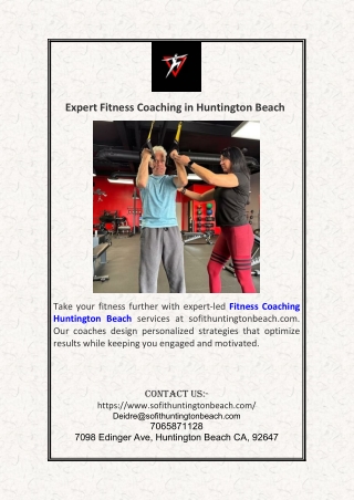 Expert Fitness Coaching in Huntington Beach.